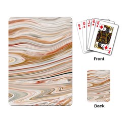 Brown And Yellow Abstract Painting Playing Cards Single Design (rectangle) by Simbadda