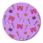 Moon Round Mousepads Front