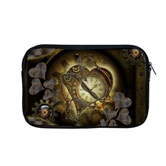 Wonderful Elegant Steampunk Heart, Beautiful Clockwork Apple Macbook Pro 13  Zipper Case by FantasyWorld7