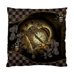 Wonderful Elegant Steampunk Heart, Beautiful Clockwork Standard Cushion Case (one Side) by FantasyWorld7