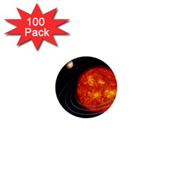 Solar System Planet Planetary System 1  Mini Buttons (100 Pack) 