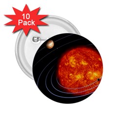 Solar System Planet Planetary System 2 25  Buttons (10 Pack) 