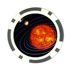 Solar System Planet Planetary System Poker Chip Card Guard