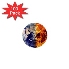 Earth World Globe Universe Space 1  Mini Magnets (100 Pack) 