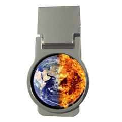 Earth World Globe Universe Space Money Clips (round) 