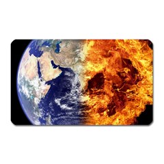 Earth World Globe Universe Space Magnet (rectangular)