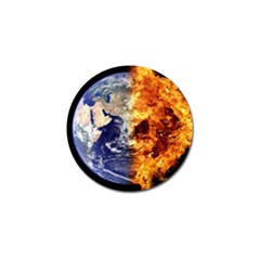 Earth World Globe Universe Space Golf Ball Marker (4 Pack)