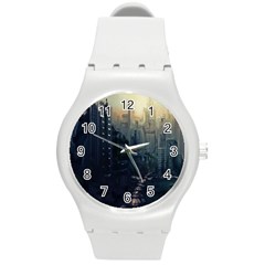 Apocalypse Post Apocalyptic Round Plastic Sport Watch (m) by Sudhe