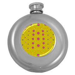 Bloom On In  The Sunshine Decorative Round Hip Flask (5 Oz) by pepitasart