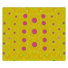 Bloom On In  The Sunshine Decorative Double Sided Flano Blanket (small)  by pepitasart