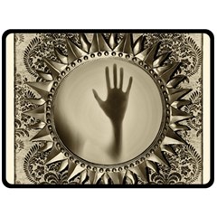 Mirror Mirror Of Souls Magic Mirror Fleece Blanket (large)  by Sudhe