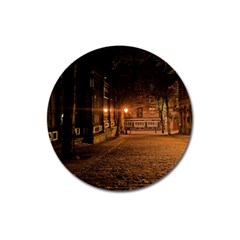 City Night Dark Architecture Lamps Magnet 3  (round)