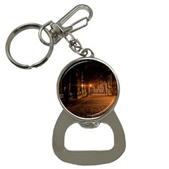 City Night Dark Architecture Lamps Bottle Opener Key Chain