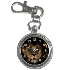 African Lion Wildcat Mane Closeup Key Chain Watches