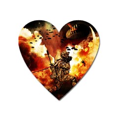 War Venue War Apocalypse Heart Magnet by Sudhe