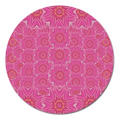 Bloom On In  The Soft Sunshine Decorative Magnet 5  (round) by pepitasart