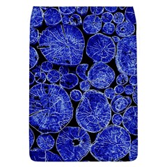 Neon Abstract Cobalt Blue Wood Removable Flap Cover (l) by Bajindul