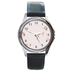 Blank Color Round Metal Watch
