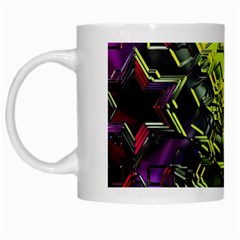 Background Star Abstract Colorful White Mugs