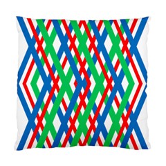 Geometric Line Rainbow Standard Cushion Case (one Side) by HermanTelo