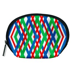 Geometric Line Rainbow Accessory Pouch (medium)