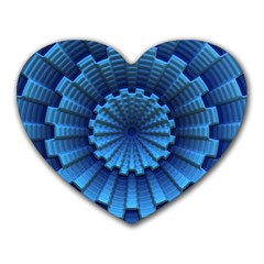 Mandala Background Texture Heart Mousepads by HermanTelo