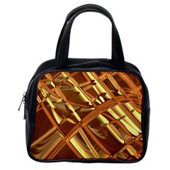Gold Background Form Color Classic Handbag (one Side) by Alisyart