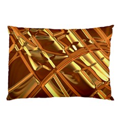 Gold Background Form Color Pillow Case by Alisyart