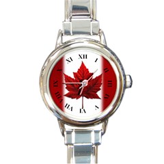 Canada Flag Wrist Watches Italian Charm Canada Watch by CanadaSouvenirs