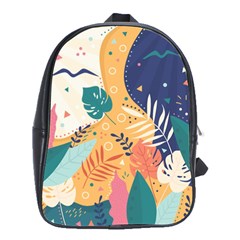 Tropical Pattern School Bag (large) by Valentinaart