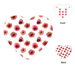 Poppies Playing Cards Single Design (heart) by scharamo