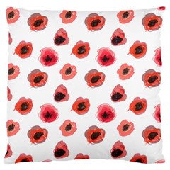 Poppies Standard Flano Cushion Case (one Side) by scharamo