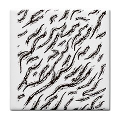 Zebra Tile Coaster by scharamo