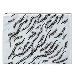 Zebra Cosmetic Bag (xxl) by scharamo