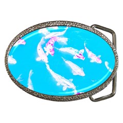 Koi Carp Scape Belt Buckles by essentialimage