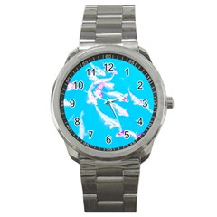 Koi Carp Scape Sport Metal Watch by essentialimage