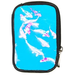 Koi Carp Scape Compact Camera Leather Case by essentialimage