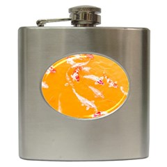 Koi Carp Scape Hip Flask (6 Oz) by essentialimage