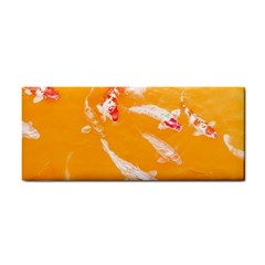 Koi Carp Scape Hand Towel by essentialimage