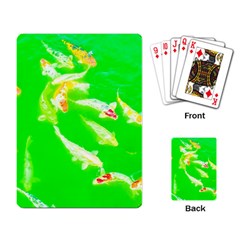 Koi Carp Scape Playing Cards Single Design (rectangle)