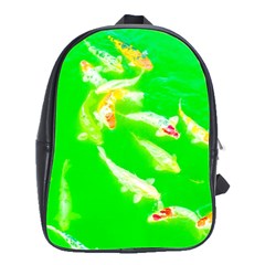 Koi Carp Scape School Bag (large) by essentialimage