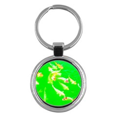 Koi Carp Scape Key Chain (round) by essentialimage