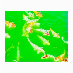 Koi Carp Scape Small Glasses Cloth (2 Sides) by essentialimage