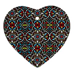 N 1 Heart Ornament (two Sides)