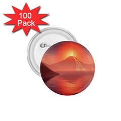 Volcano Lava Landscape Glow Lake 1 75  Buttons (100 Pack)  by Simbadda