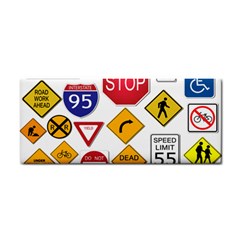 Street Signs Stop Highway Sign Hand Towel