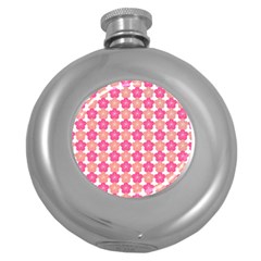 Sakura Flower Pattern Round Hip Flask (5 Oz)