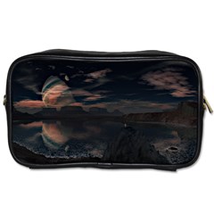 Landscape Planet Sky Lake Toiletries Bag (one Side) by Simbadda