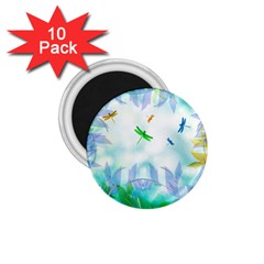 Scrapbooking Tropical Pattern 1 75  Magnets (10 Pack)  by Simbadda