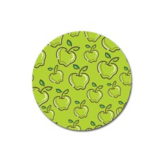 Fruit Apple Green Magnet 3  (round)